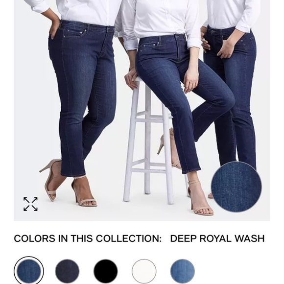 Lauren Ralph Lauren's NWT Straight Curvy Super Stretch Jeans Distressed 18x30 - Picture 13 of 14